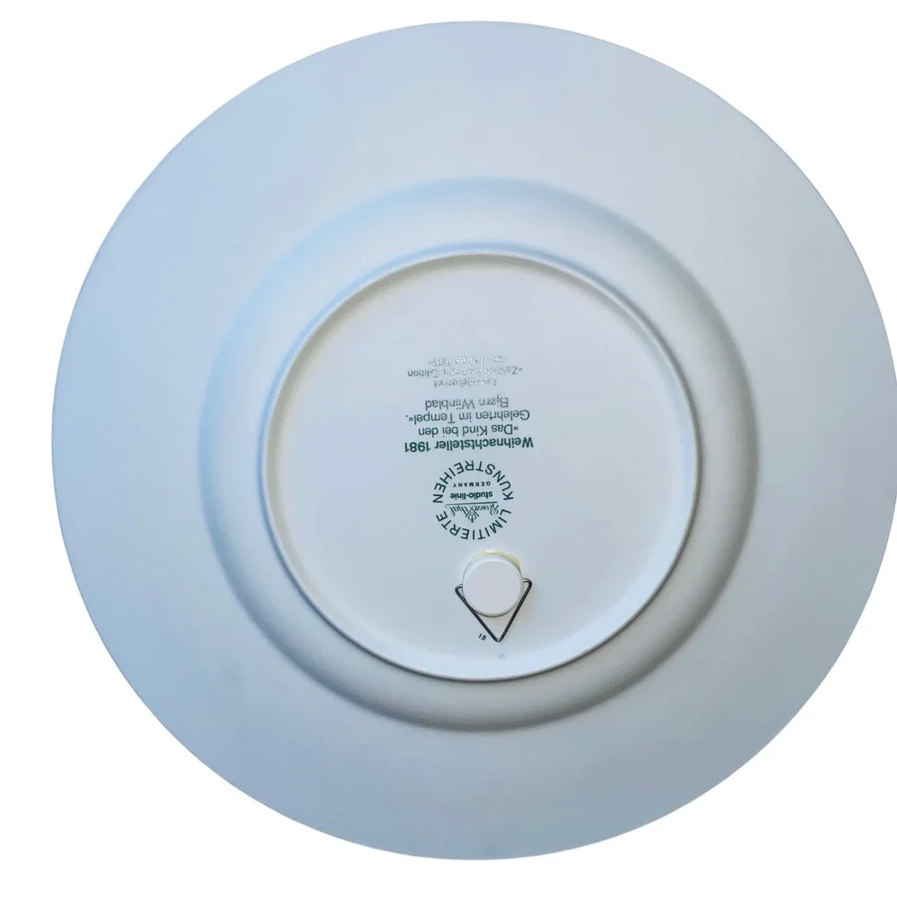 Rosenhal Germany‎ Christmas Plate 1981 Bjorn Wiinblad Nativity Limited Edition